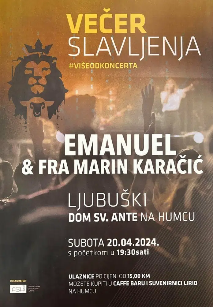 Koncert Duhovne Muzike U Subotu Ljubuski