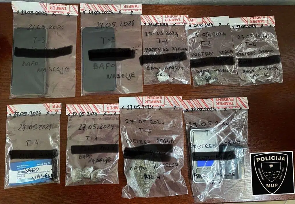 Mostar: Braća uhapšena zbog trgovine drogom, otkriveno šta su imali kod sebe