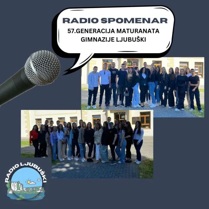 Video U Radio Spomenaru Maturanti Gimnazije Ljubuski
