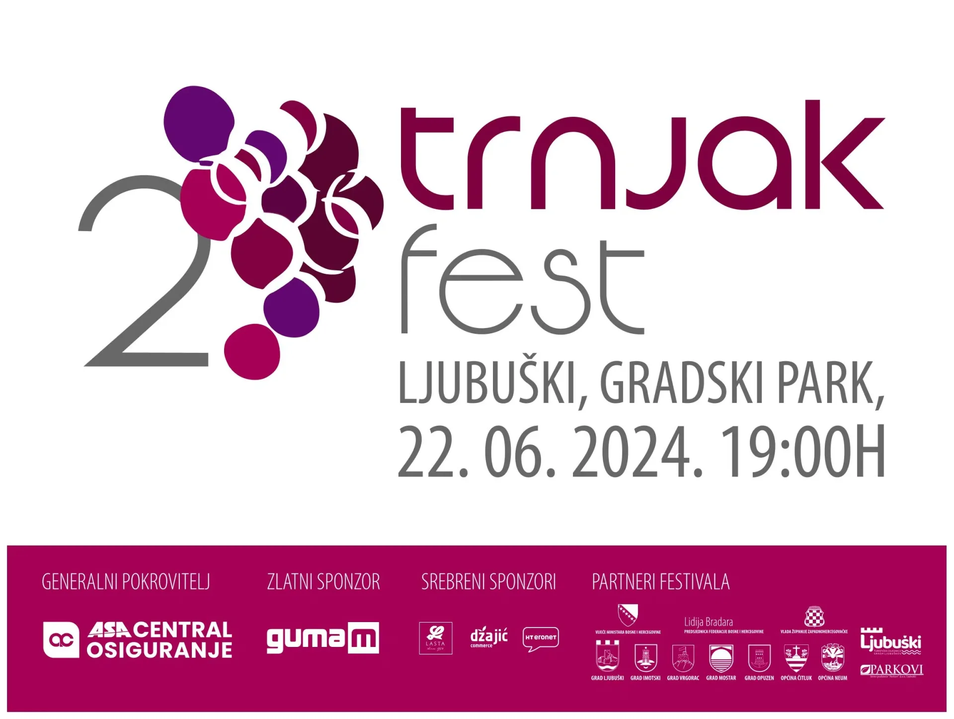 Trnjak fest 2024. obeležava se u Ljubuškom 22. lipnja.