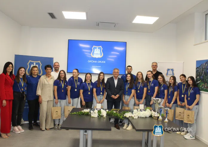 1718108547 Svecani Prijem Mladih Kadetkinja Hrk Grude – Prvakinje Bih