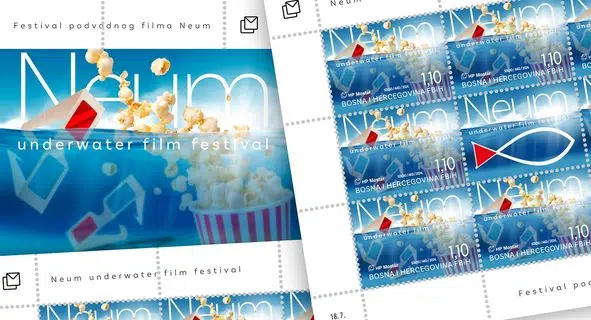 1718350585 Neum Podvodni Filmski Festival Kao Motiv Na Postanskoj Marki Hp