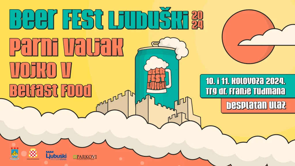 Beer Fest Ljubuški: Ljeto 2024. obiluje spektaklom uz nastupe Parnog Valjka, Belfast Fooda i Vojka V.