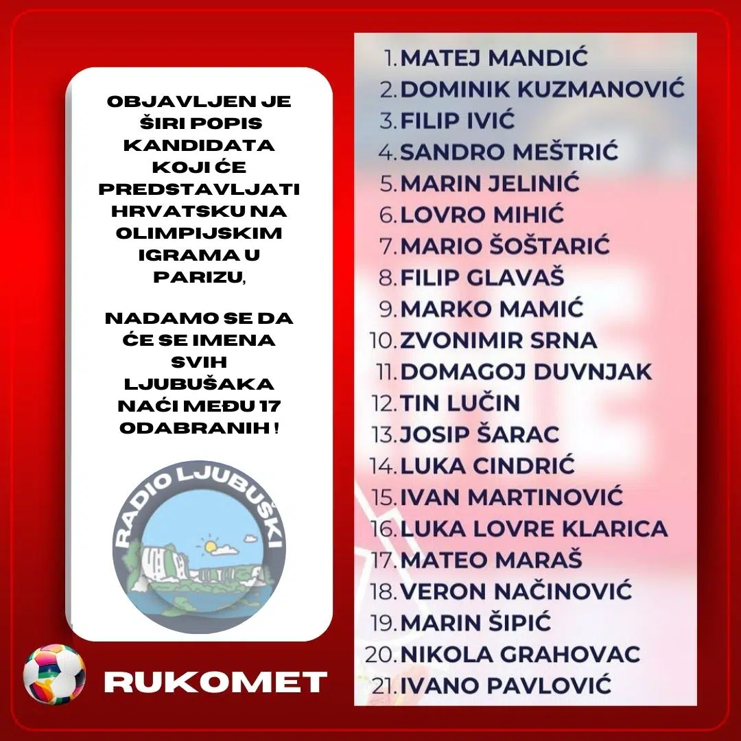 Ljubušaci se pripremaju za Olimpijske igre u Parizu