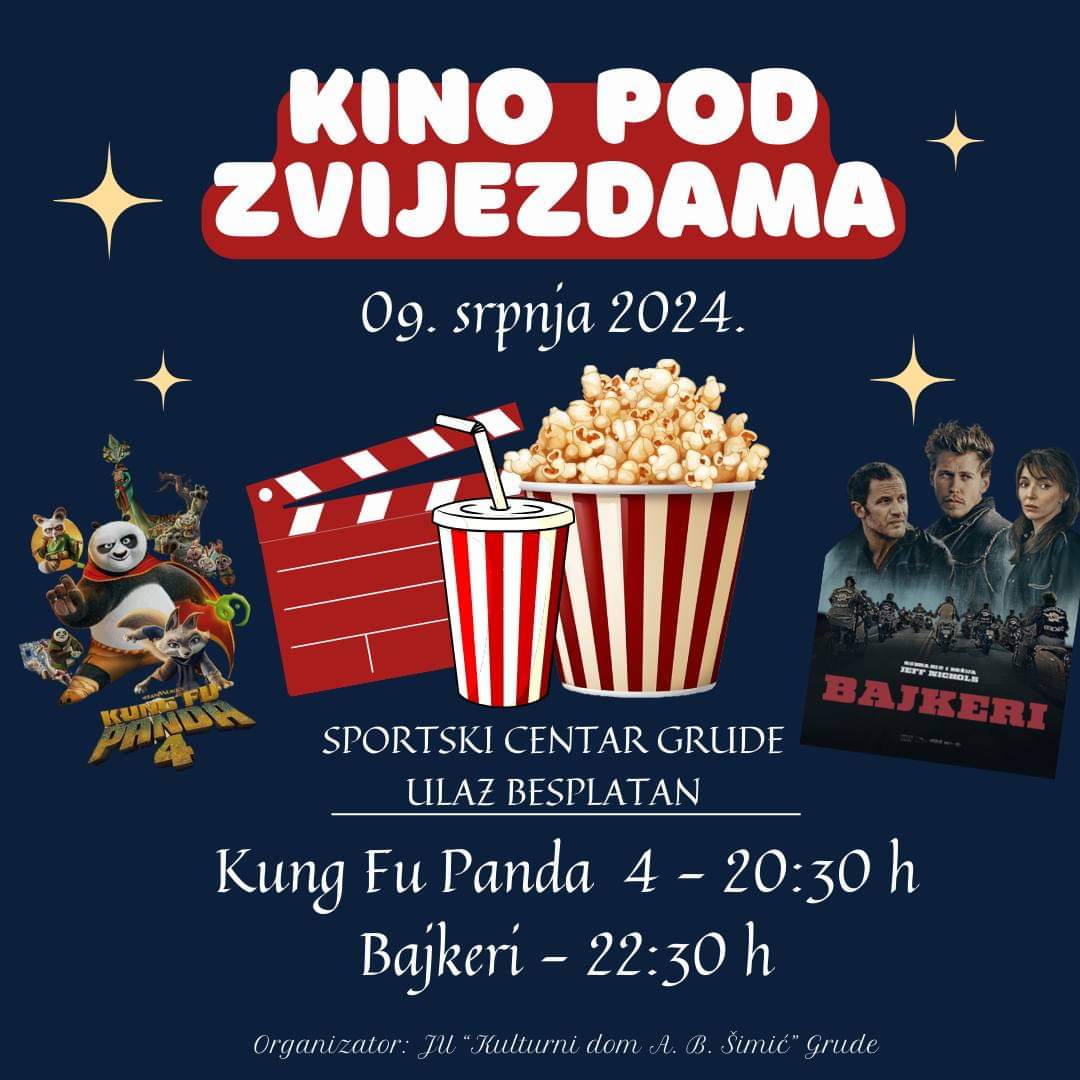 NAJAVA: “Bioskop na otvorenom” u Grudama