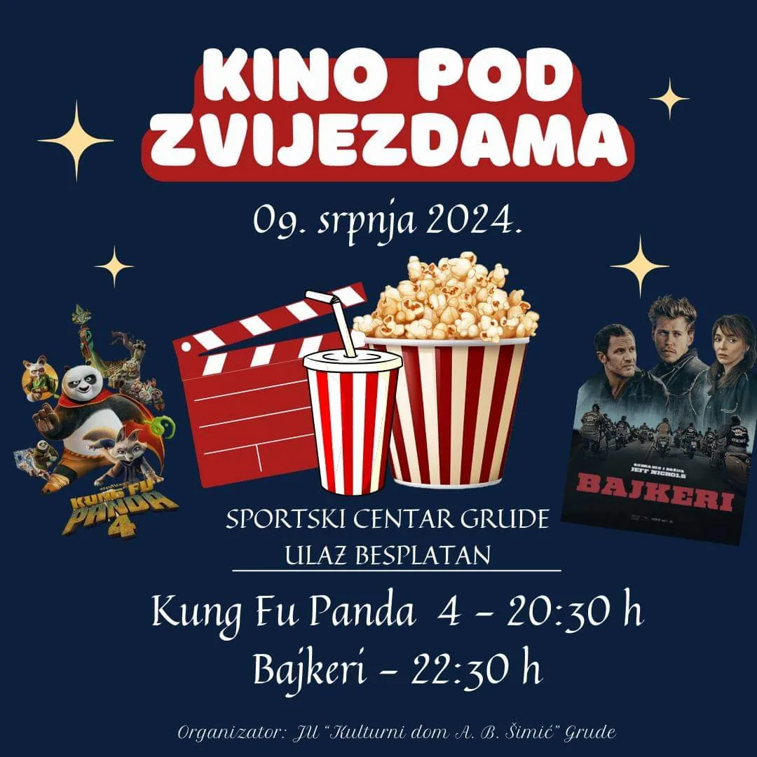 NAJAVA: “Bioskop na otvorenom” u Grudama