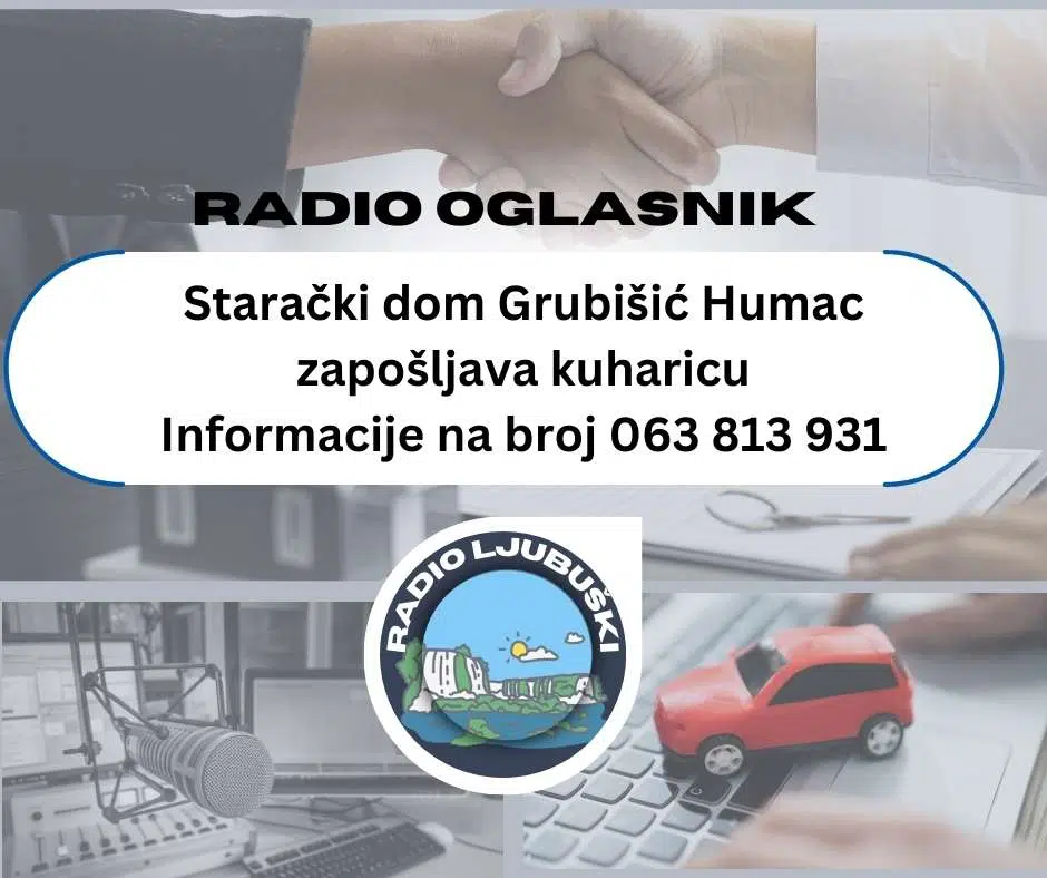 Oglas: Radno mjesto- Kuharica u Ljubuškom