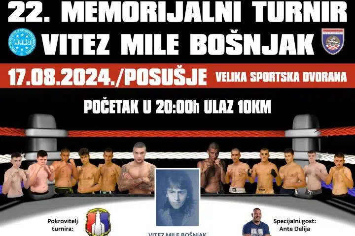 Posušje: 22. memorijalni turnir viteza Mile Bošnjaka donosi deset mečeva u subotu