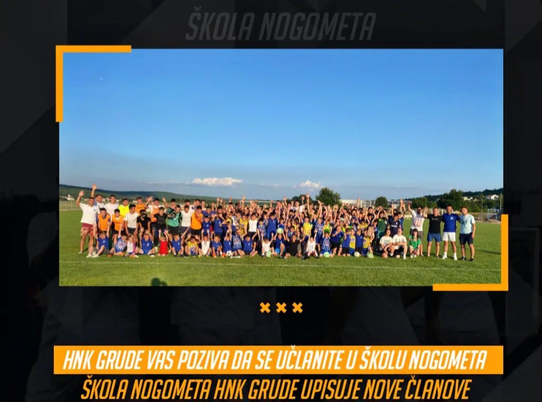 HNK Grude poziva dječake i djevojčice da se pridruže školi nogometa
