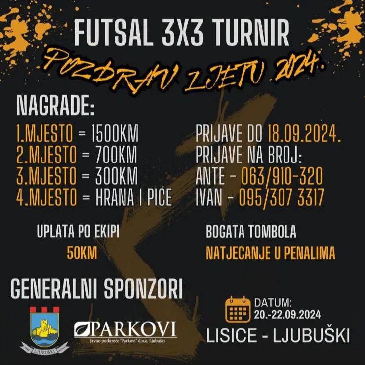 Novi futsal turnir: Dobrodošlica ljetu u Lisicama