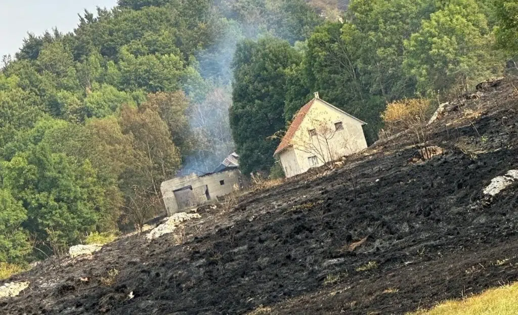 Vatrogasci već tri dana gase požar kod Rakitna, prijeti opasnost po dva sela
