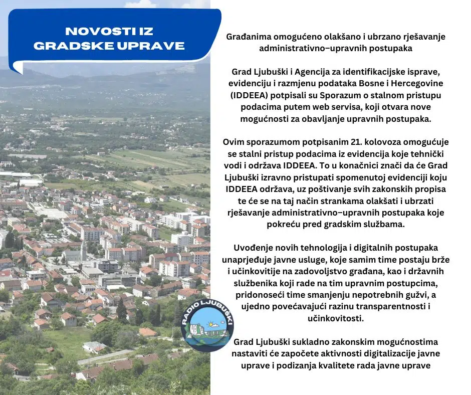 Nove informacije iz Gradske uprave