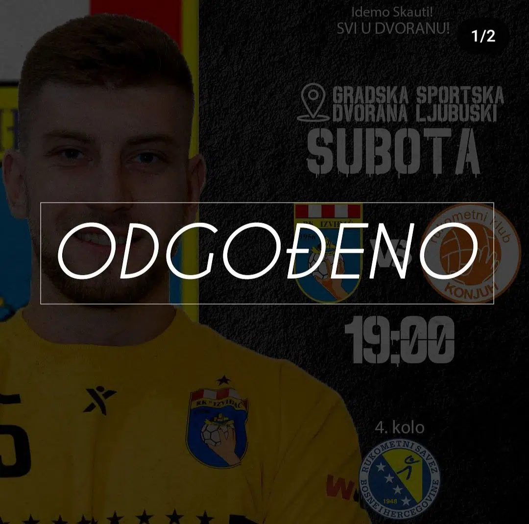 Sport: Odloženi susreti, klubovi izražavaju saučešće porodicama stradalih.