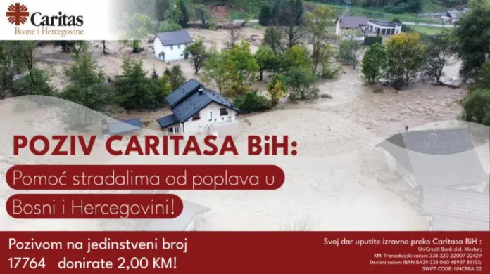 Caritas Bih Poziv Na Solidarnost – Pomoc Zrtvama Poplava U