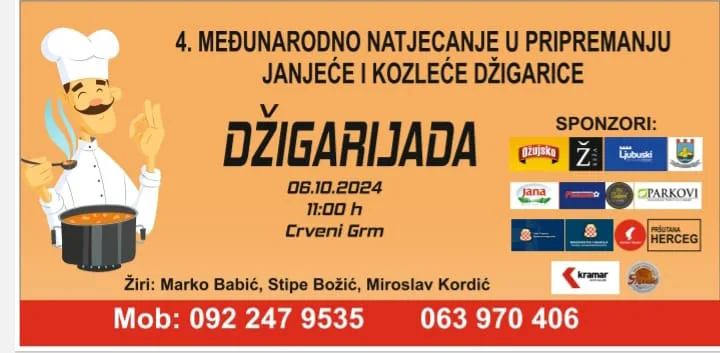 Dođite na 4. Džigarijadu u Crveni Grm u nedjelju, 6. oktobra!