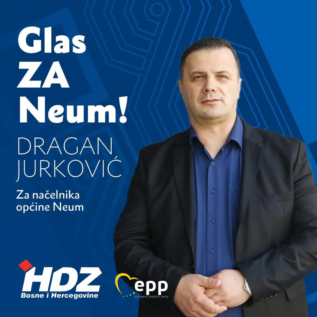Drage Jurković ponovo izabran za načelnika Općine Neum.