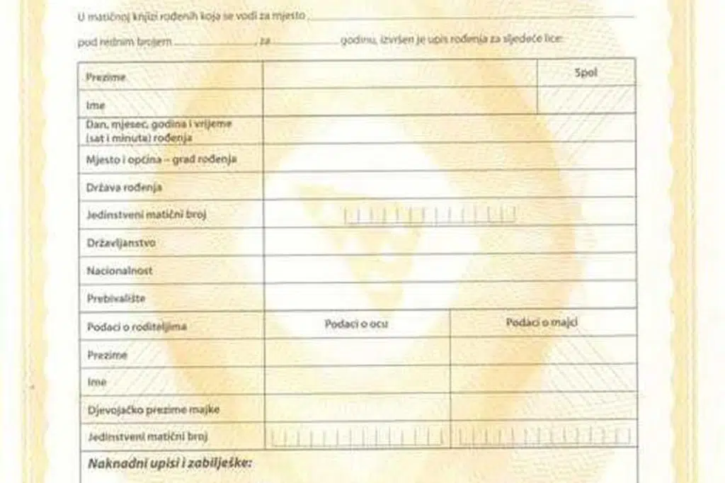 FBiH: Cijene rodova, uvjerenja o državljanstvu i vjenčanih listova rastu.