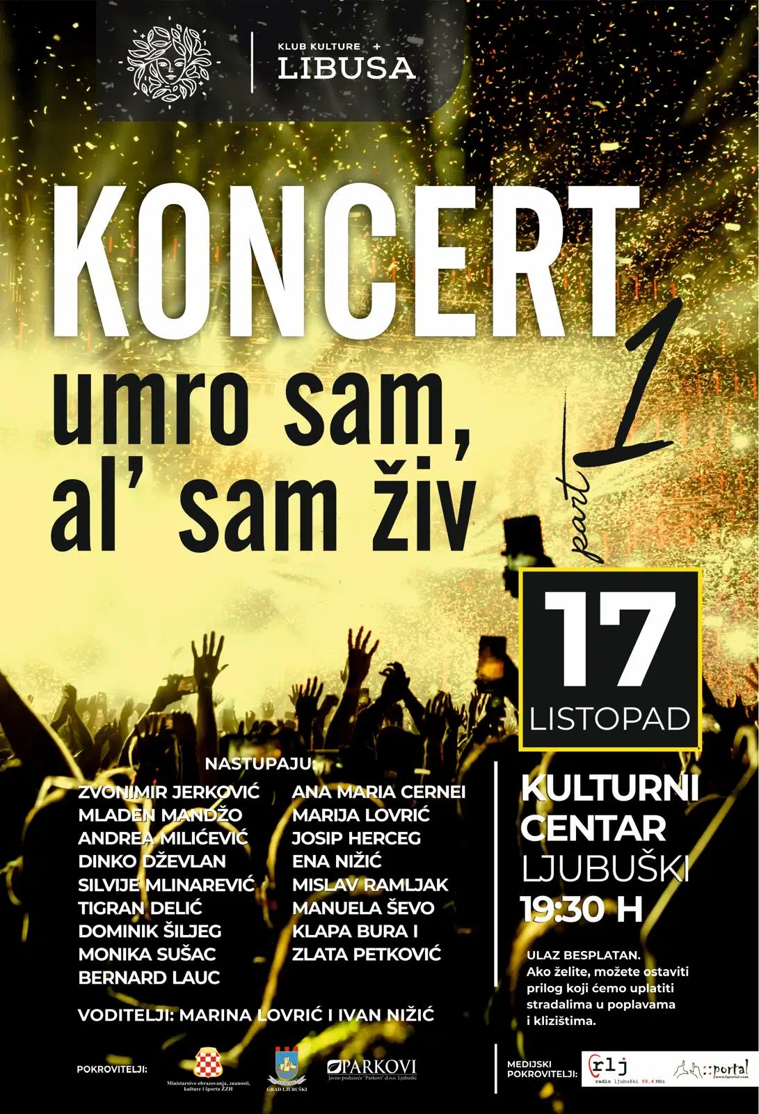 Koncert sjećanja u Ljubuškom u četvrtak 17.10.
