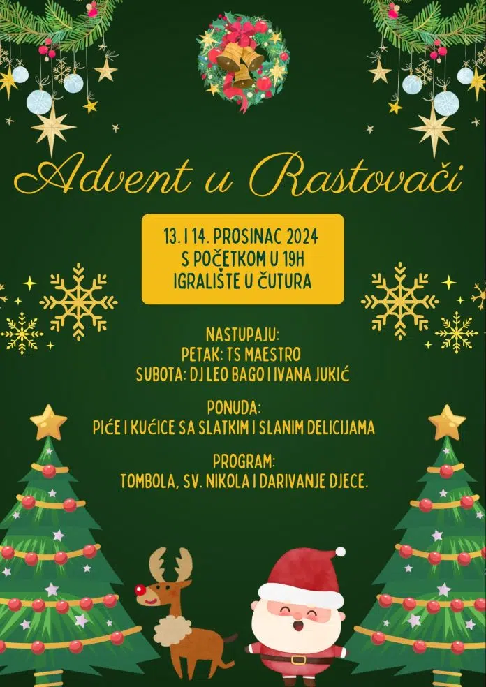 Najava: Advent u Rastovači 1732103738 Najava Advent U Rastovaci