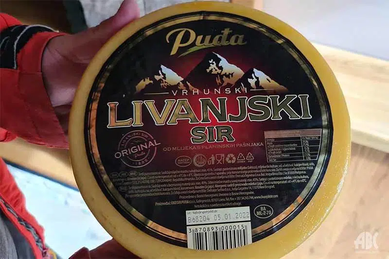 Livanjski sir – prvi proizvod iz BiH upisan u Registar oznaka zemljopisnog podrijetla EU