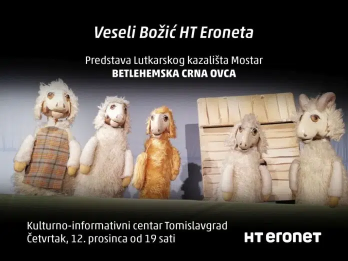 HT Eronet daruje tomislavgradskoj djeci lutkarsku predstavu „Betlehemska crna ovca“
