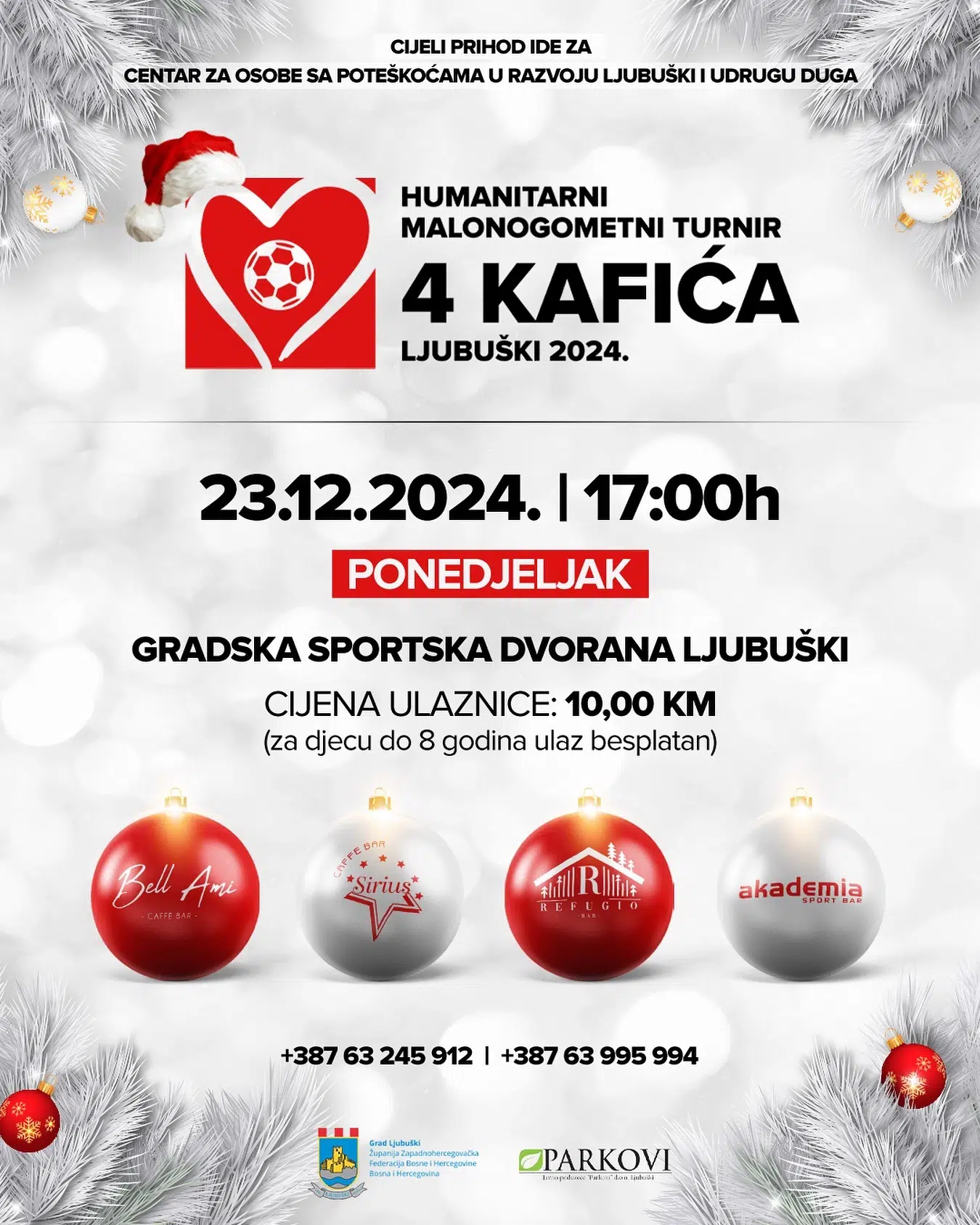 Večeras 2.Humanitarni malonogometni turnir “4 kafića Ljubuški 2024.”