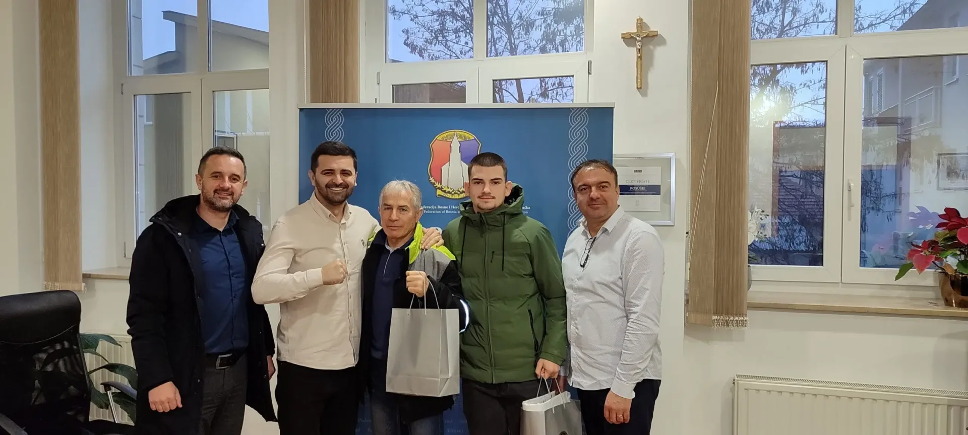 Prijem u Općini Posušje za Ivana Miloša i Kickboxing klub „Vitez Mile Bošnjak“