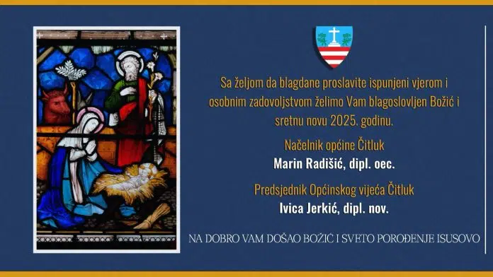 Blagdanska čestitka načelnika Marina Radišića i predsjednika OV Ivice Jerkića