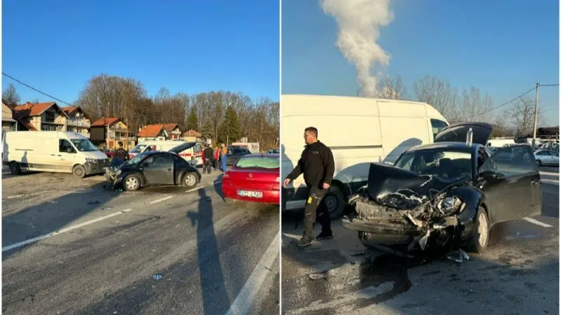 Teška prometna nesreća u BiH: Hitna pomoć na terenu, velika šteta na vozilima |
