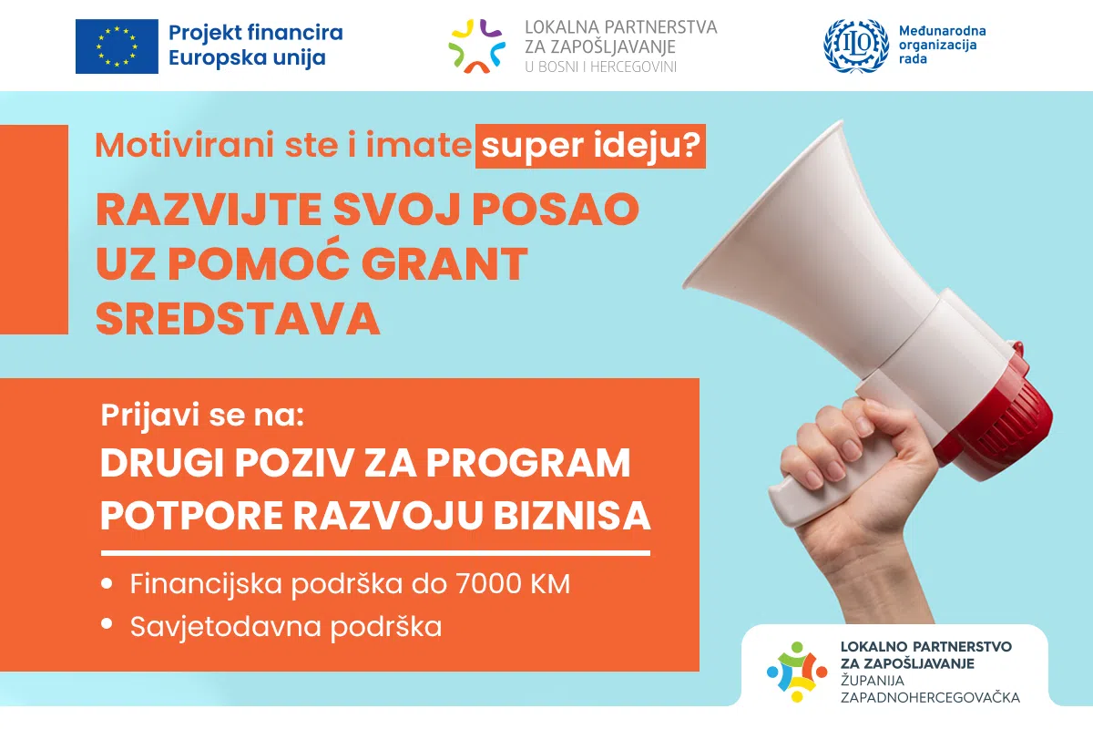 Produžen rok za prijave: Javni poziv nezaposlenim osobama za pohađanje obuka