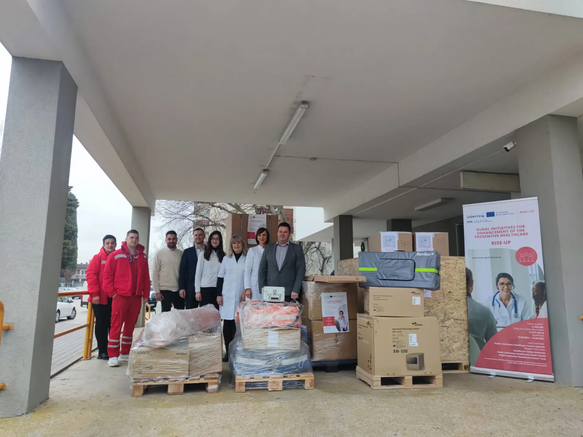 550.000,00 KM vrijedna oprema pristigla je u ovom tjednu u Dom zdravlja Ljubuški:RISE-UP projekt