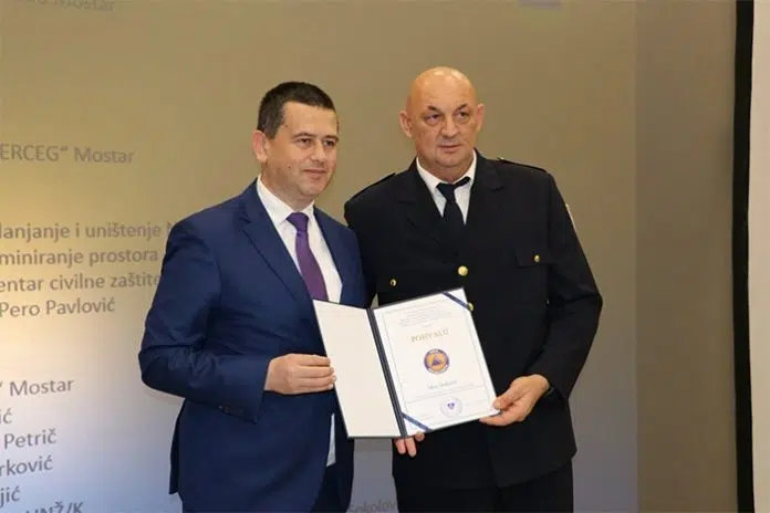 Čapljincu Mati Jurkoviću priznanje za izniman rad u zaštiti i