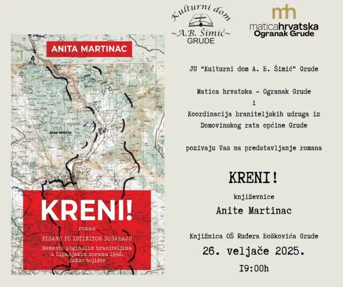 U Grudama predstavljanje romana Kreni! književnice Anite Martinac