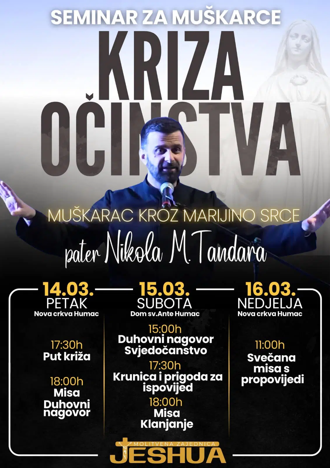 Seminar “Muškarac kroz Marijino srce” na Humcu