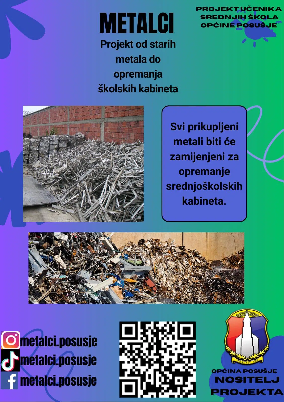 Započeo projekt “Metalci” u Posušju: Od starih metala do opremanja školskih kabineta
