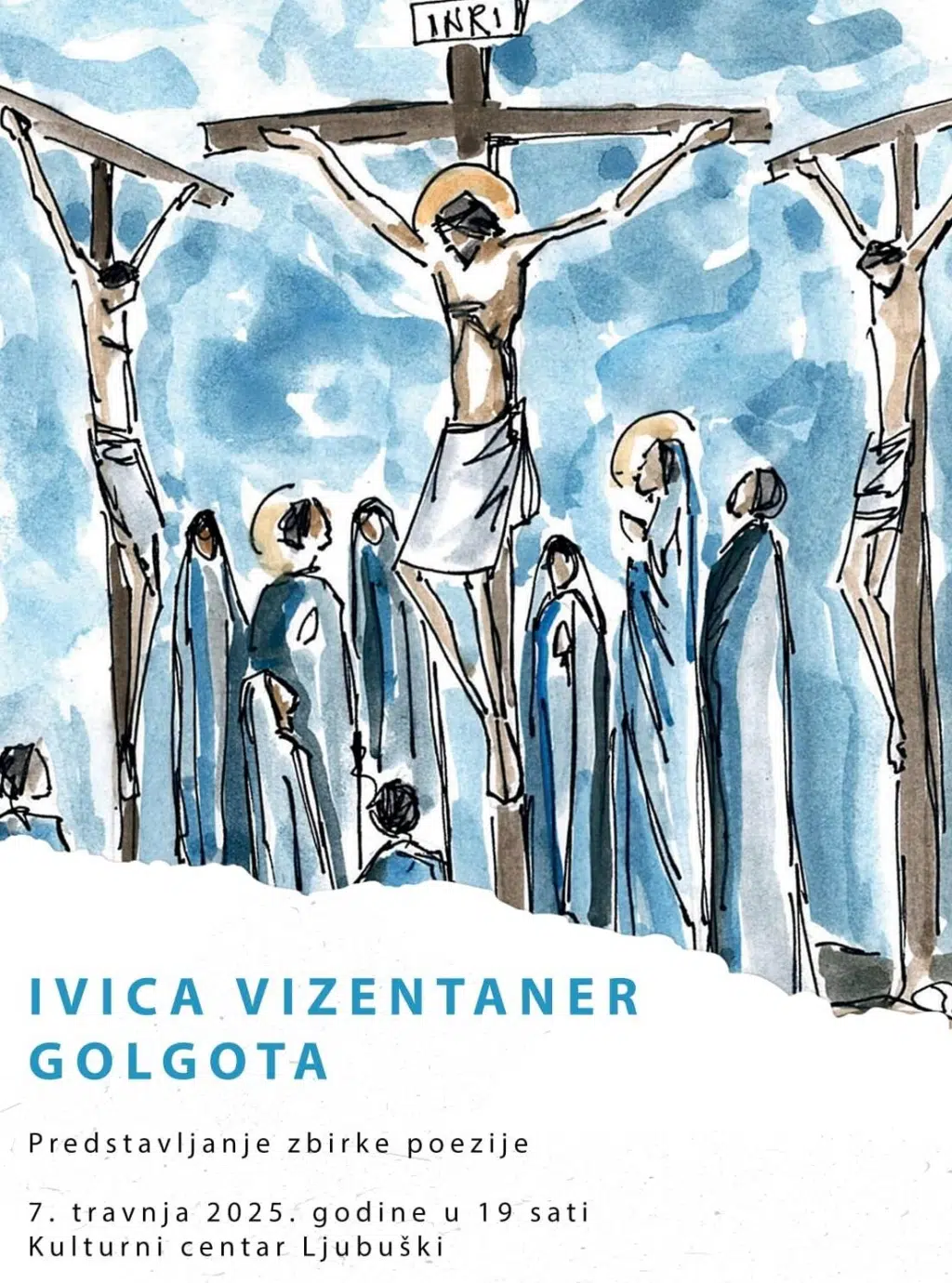 Predstavljanje zbirke poezije „Golgota“ autora Ivice Vizentanera u ponedjeljak u KC Ljubuški
