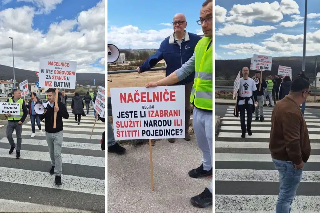 VIDEO Brojni mještani iz Batina održali mirni prosvjed, pitaju vlasti: ‘Di su naše pare?’