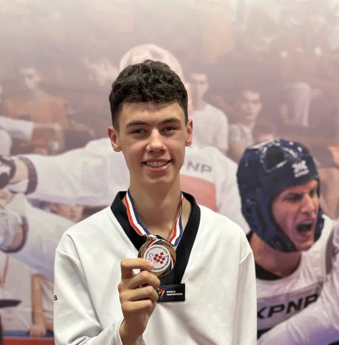David Milićević juniorski prvak Hrvatske u taekwondou