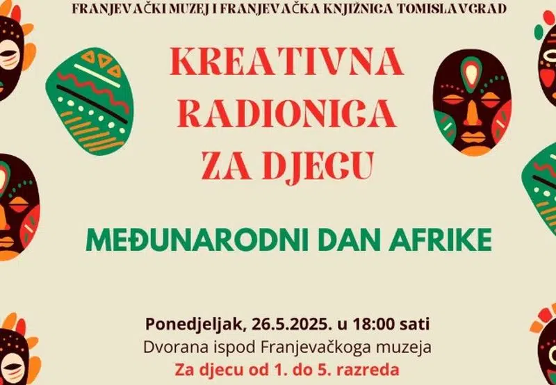 Kreativna radionica za djecu: Međunarodni dan Afrike