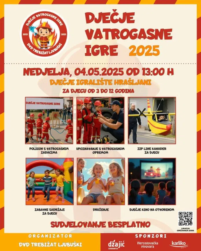 Najava:Dječje vatrogasne igre 2025. u Ljubuškom