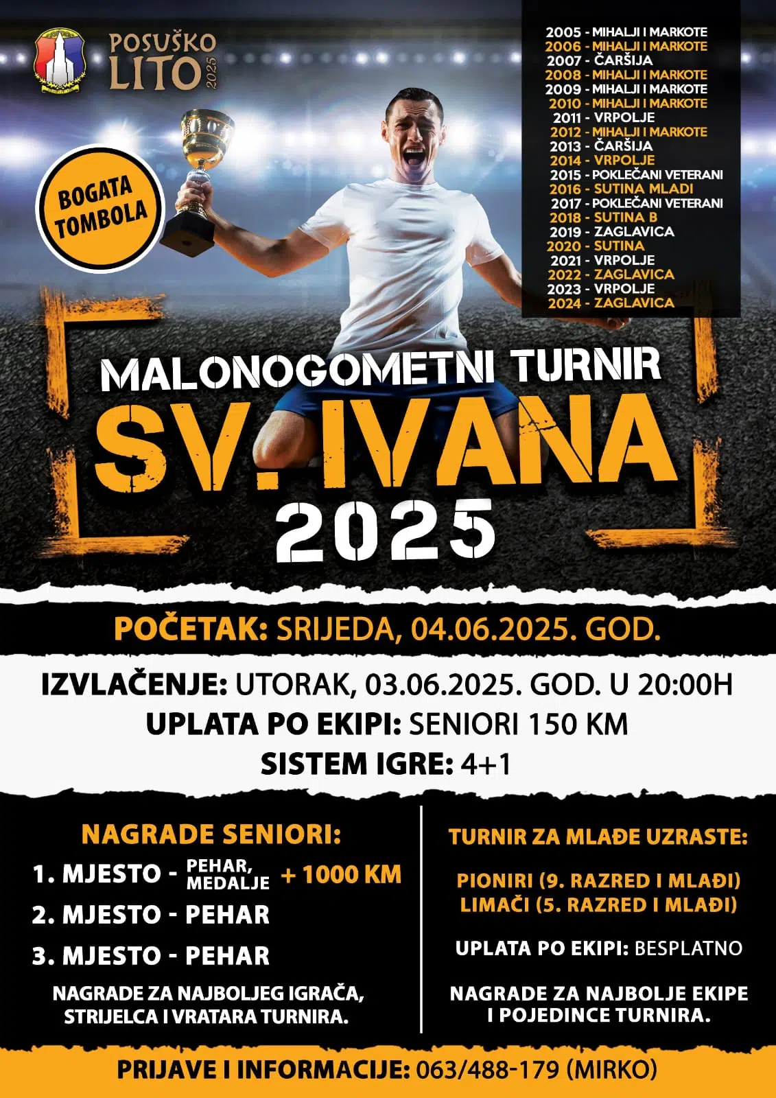 Rakitno: Počinje 20. izdanje malonogometnog turnira “sv. Ivan”