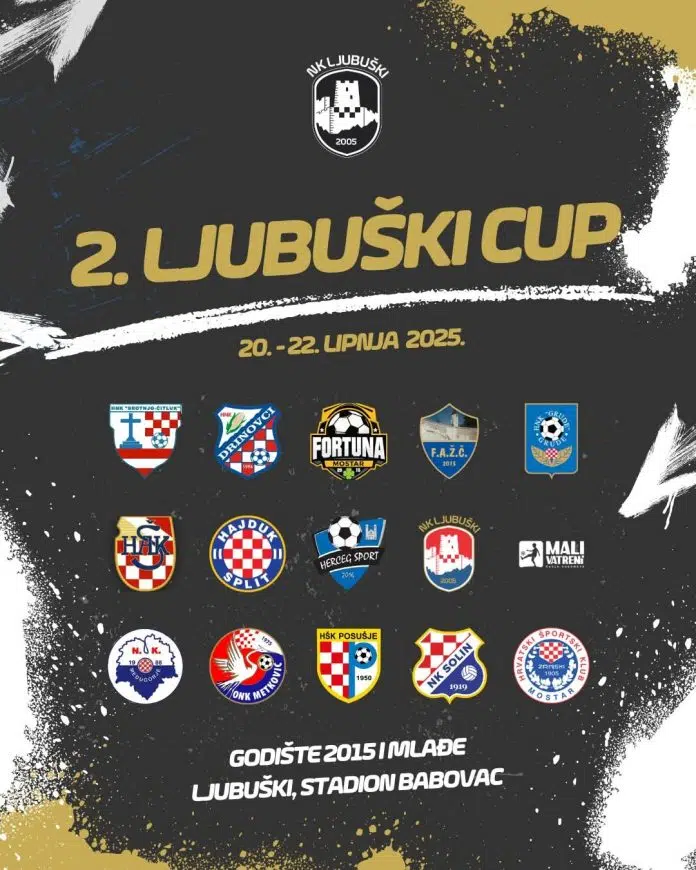 “2.LJUBUŠKI CUP 2025.” od 20. do 22. lipnja na stadionu