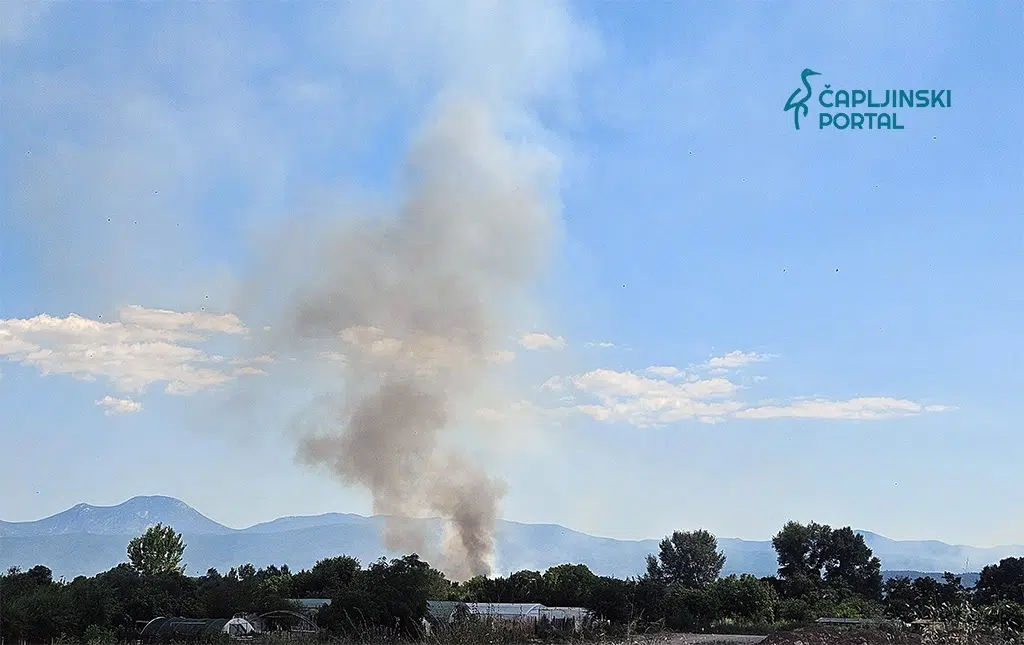 FOTO | Ponovno gori smetljište Ada: Crni dim iznad Čapljine, kvaliteta zraka loša