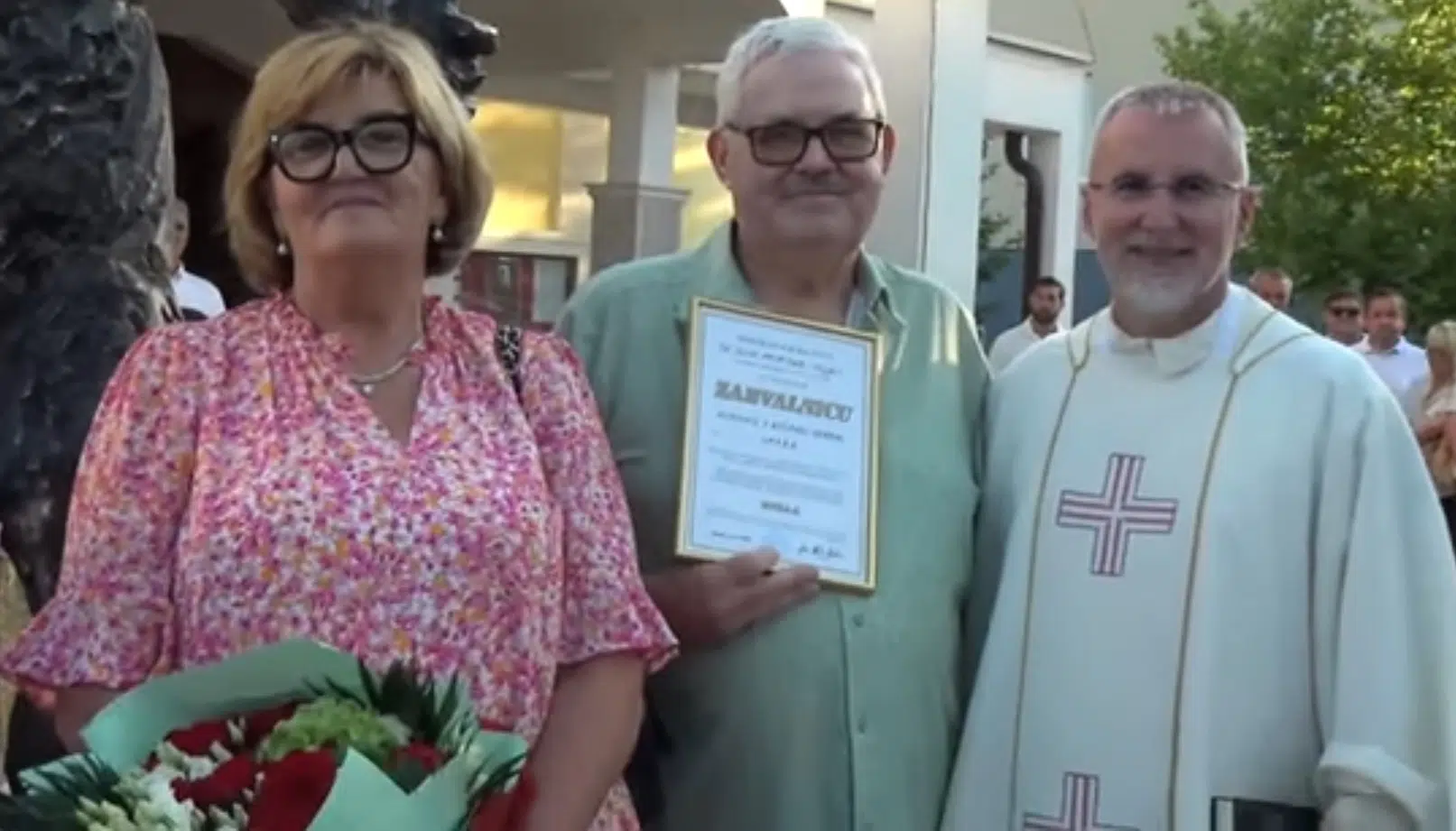 Video:Blagoslov kipa sv.Ivana Krstitelja u Grabu