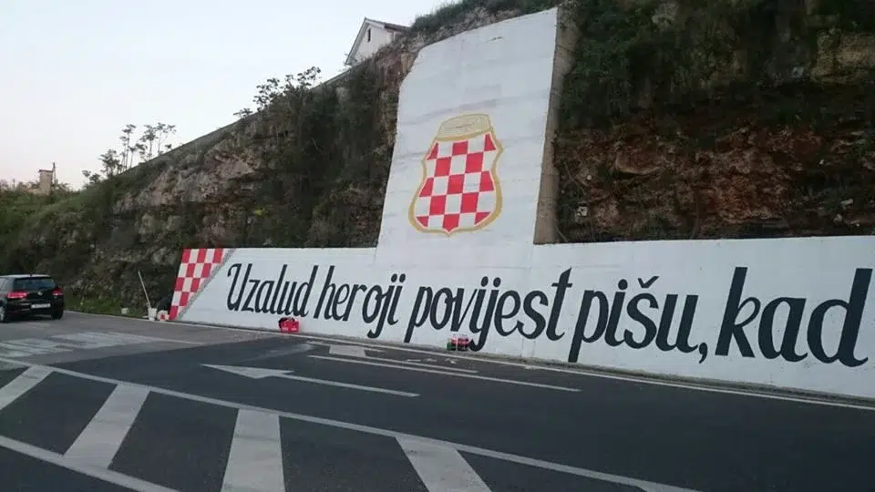 Ljubo Pravdić naložio uklanjanje grafita posvećenog Herceg-Bosni