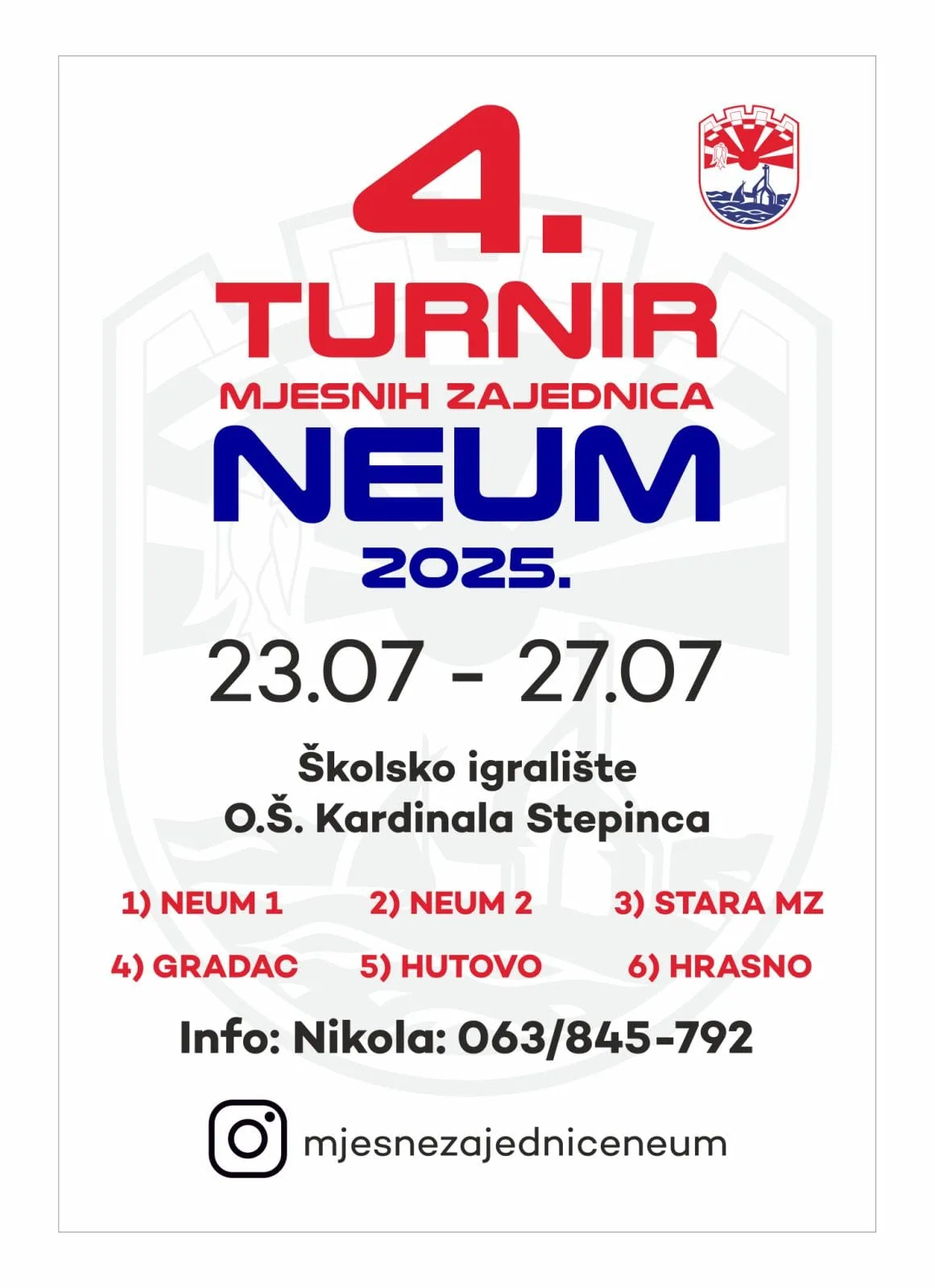 NAJAVA: U srijedu počinje Malonogometni turnir mjesnih zajednica općine Neum 2025.