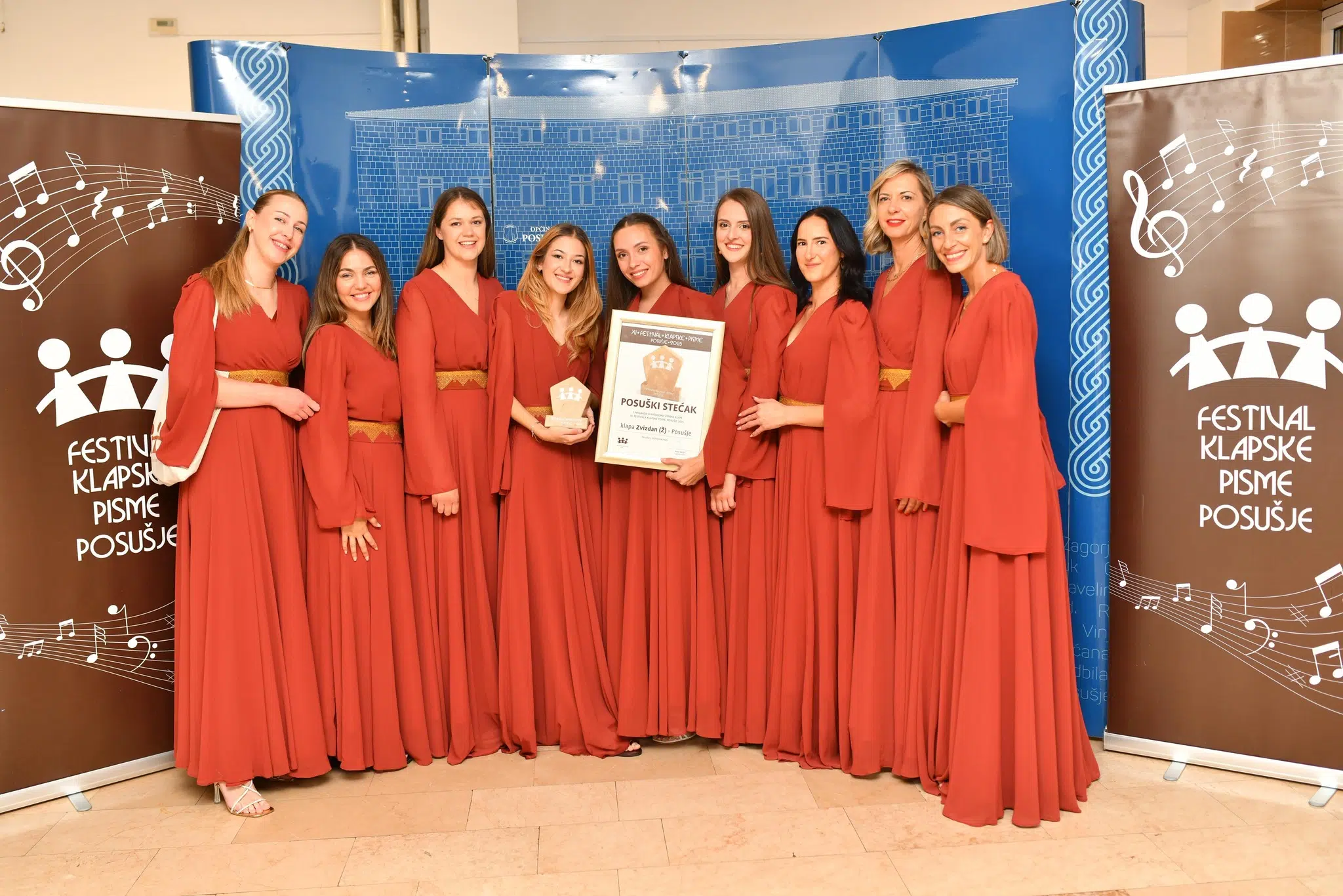 Klapa Zvizdan pobjednica Festivala klapske pisme Posušje 2025. u ženskoj konkurenciji
