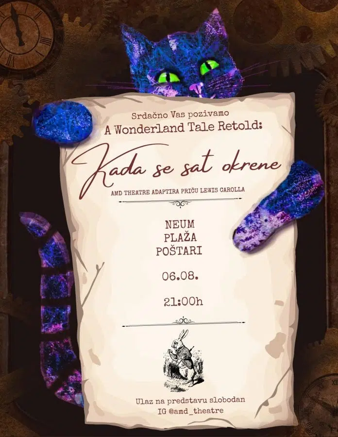 NAJAVA: U srijedu u Neumu zanimljiva predstava “A Wonderland Tale
