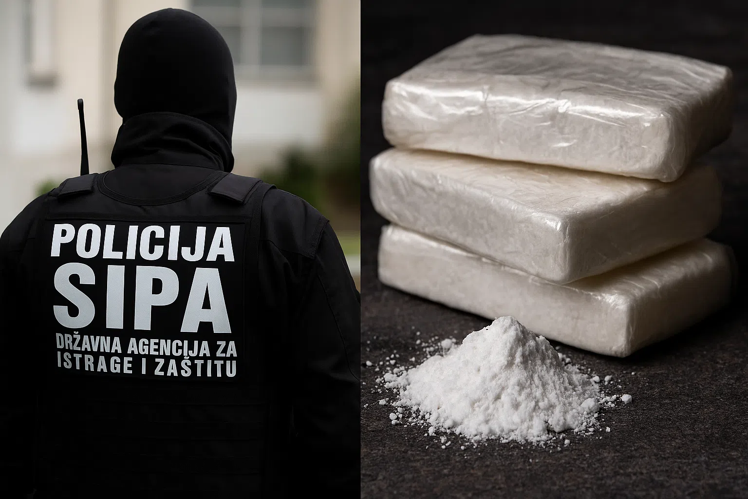 SIPA zaplijenila heroin, kokain, dva mobitela i vozilo – uhićene dvije osobe