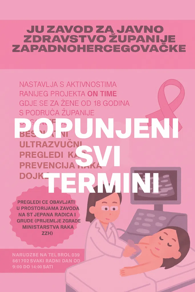 Popunjeni svi termini za besplatne ultrazvučne preglede dojki